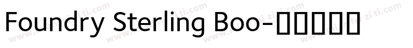 Foundry Sterling Boo字体转换